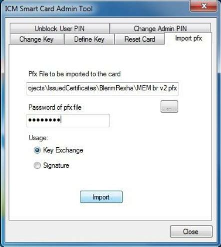 import certificate to smart card failed c0090020|Manually importing keys into a smart card .